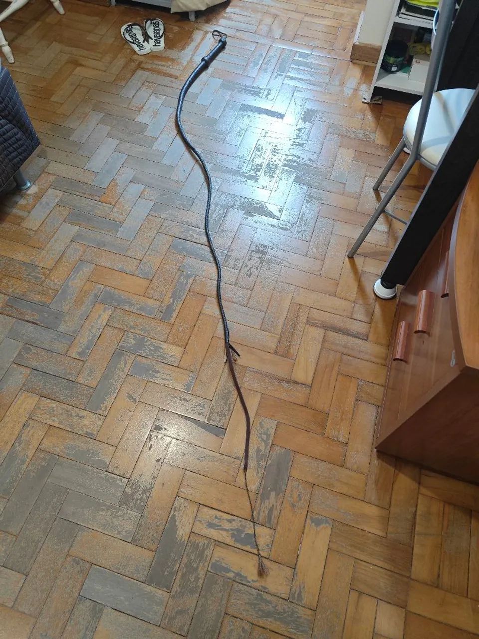 Chicote em couro legítimo, novo  - Foto 3
