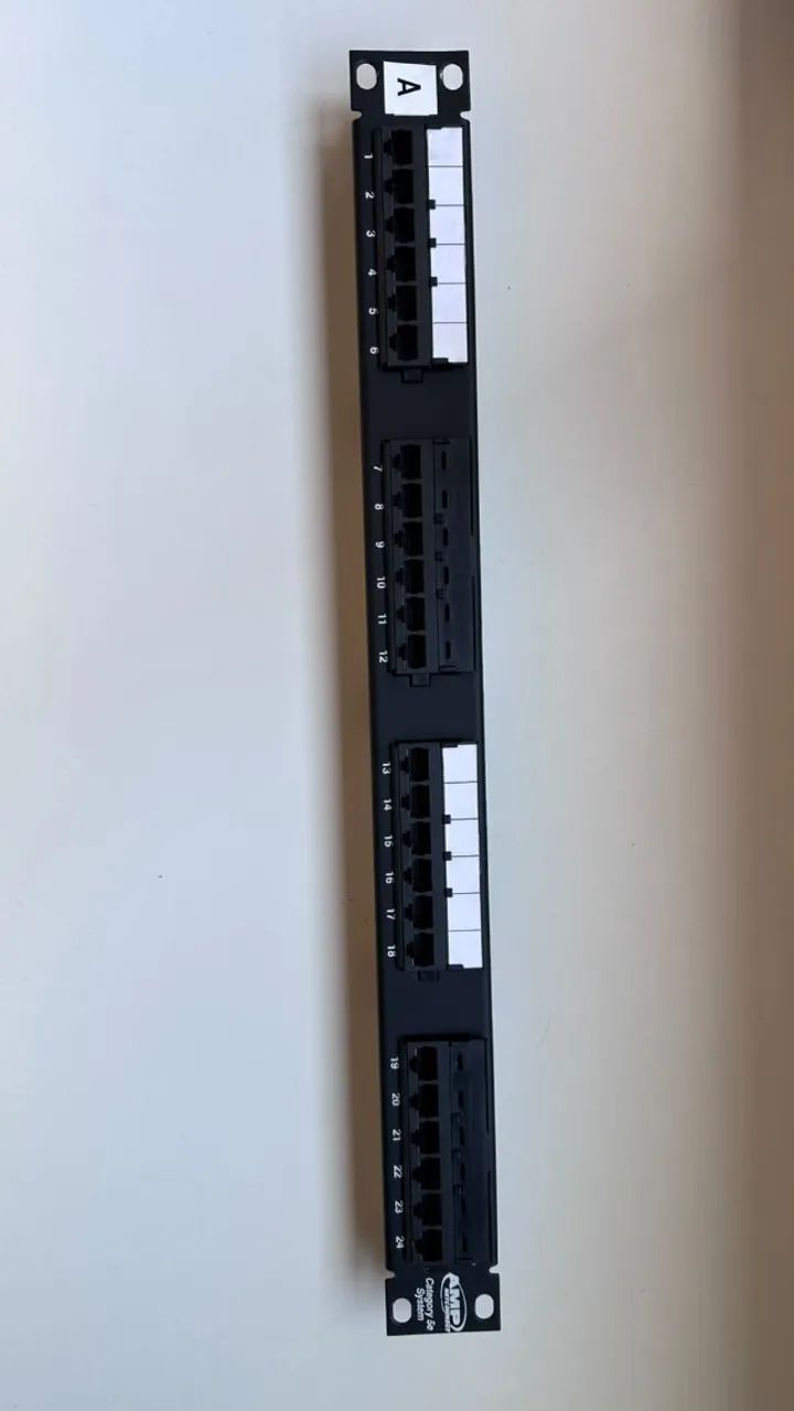 Patch Panel Cat5e 24 Portas - Usado
