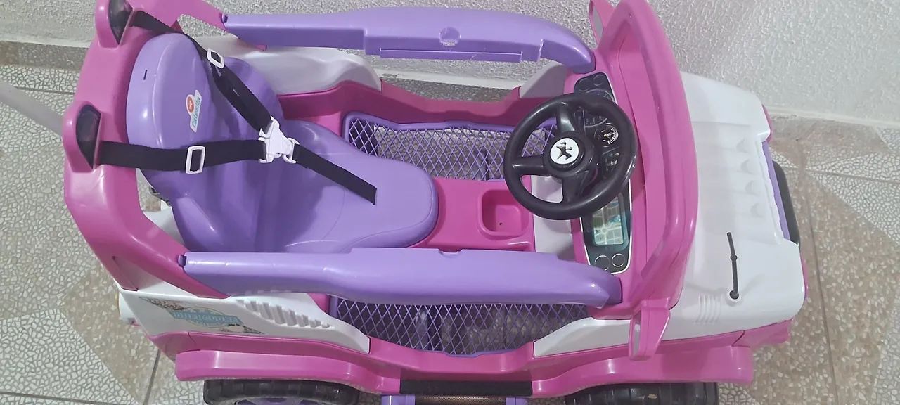 Jeep infantil com pedal e proteções  - Foto 3