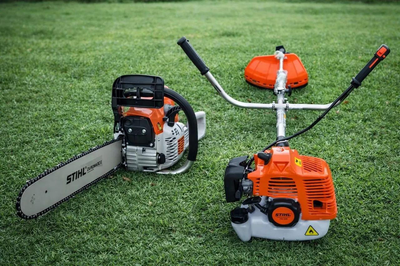 Roçadeira Stihl FS 290 motoserra Stihl MS 382 