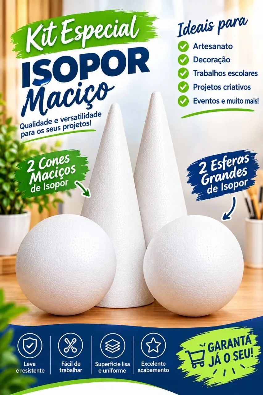 Esfera de isopor para Artesanato 