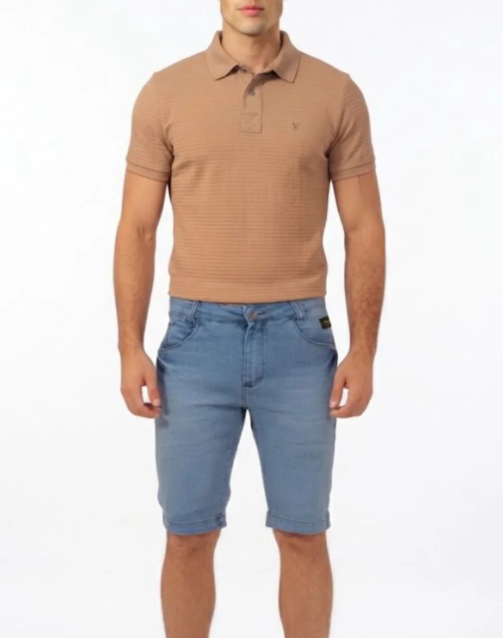 Kit Camisa Polo e Bermuda Jeans 40