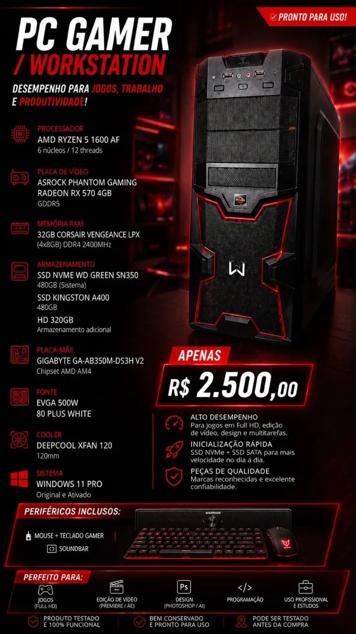 Vendo computador montado 