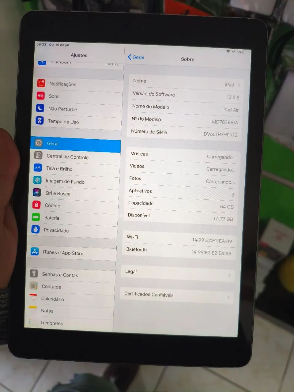 iPad Air 64gb 1 geração cinza - Foto 3