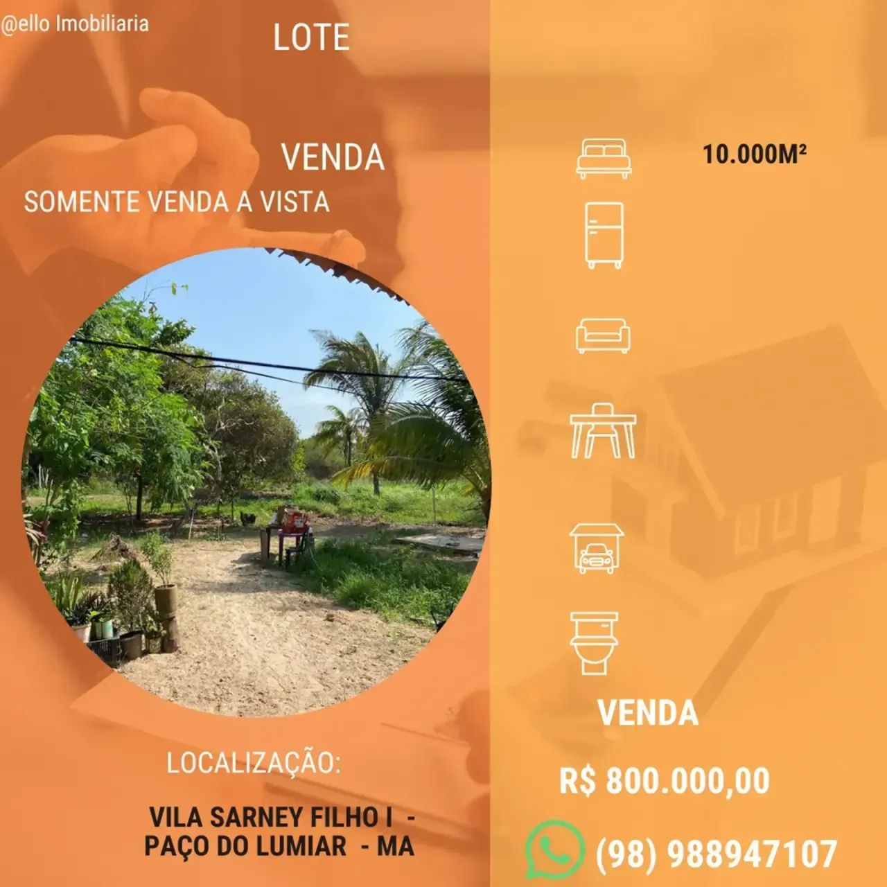 Terreno à venda  Vila Sarney I