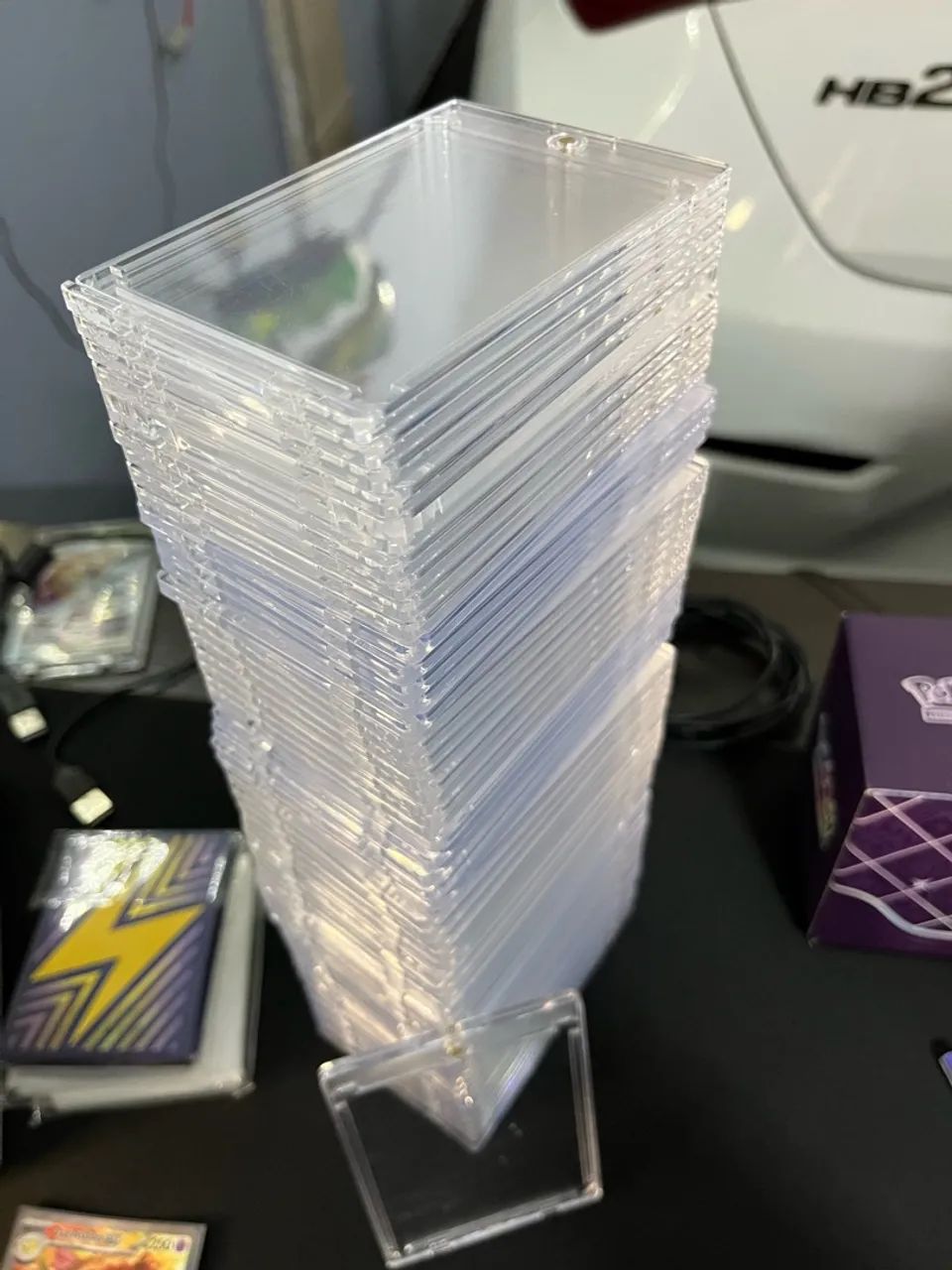 55 Top Loader Magnéticos Protetores De Cartas Pokémon - Foto 5