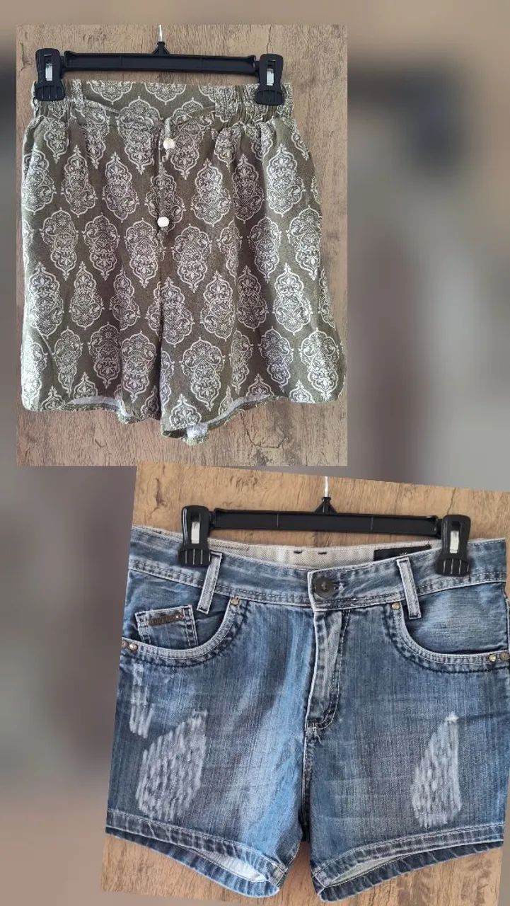 Lote 20 peças de blusas e Shorts  - Foto 3