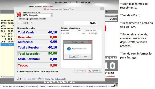 Sistema PDV, Mercado, Lojas, auto peças, Oficina, Venda, Orçamento - Foto 5