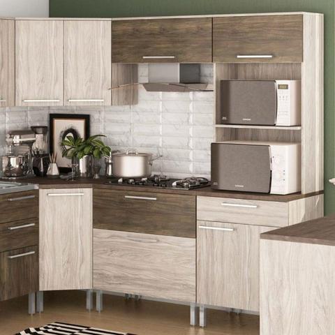 Cozinha de Canto 7 peças Monto e Instalo - Foto 3