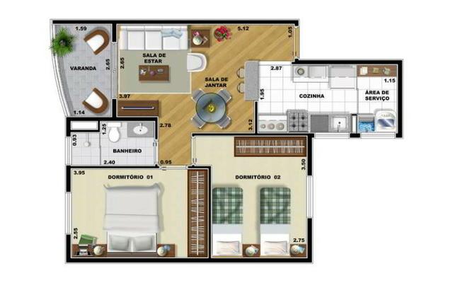 2 dorms com 55m² a partir de 255 mil no Centro de São Bernardo do Campo - Foto 2