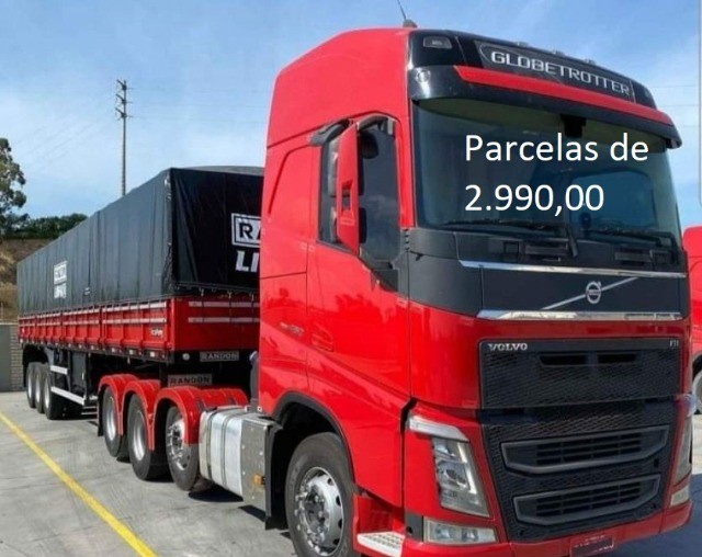 VOLVO FH 460 6X2 2017 GLOBETROTTER CARRETA L.S. 5º RODA ENTRADA MAIS PARCELAS COM SERVIÇO.