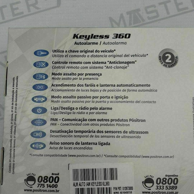 Alarme Positron. Keyless360. Garantia. Instalado . - Foto 2