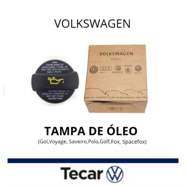 TAMPA DE ÓLEO ORIGINAL VOLKSWAGEN - Foto 2