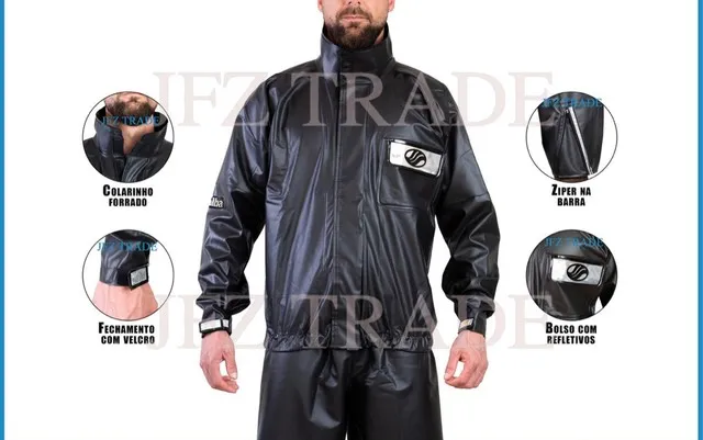 Capa De Chuva ALBA 100% Impermeável Moto Alba Europa P M G Gg Eg