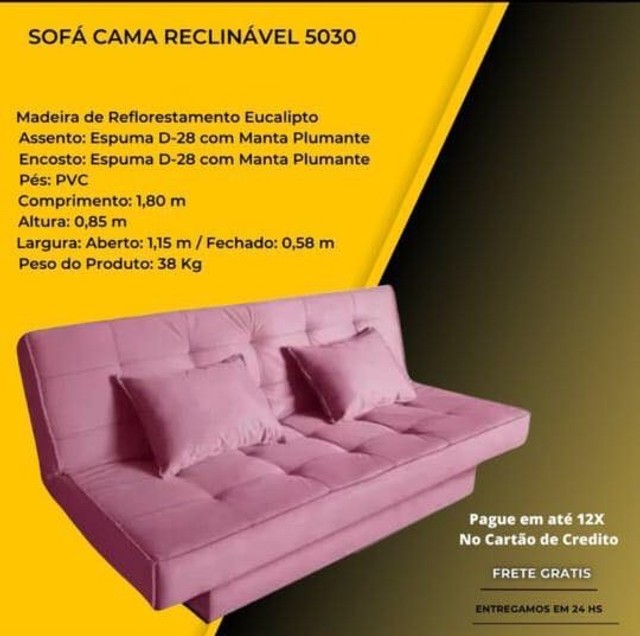 Sofa Retratil Reclinável Barcelona 1,90 Sofás e Poltronas Conjunto