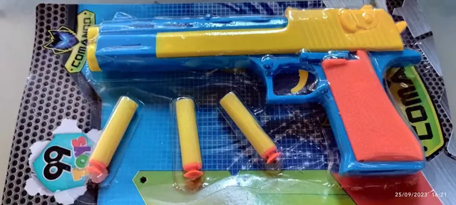 Lançador Nerf Pistola Lança Dardos E Bolinhas Gel Soft Gun - 400