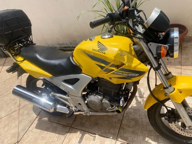 Honda cbx 250 twister,2008, amarela, r$ 6.500 em Brasil