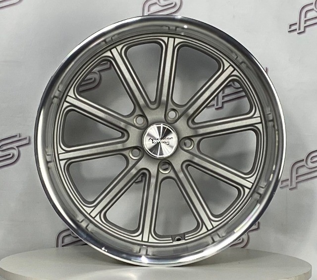Jogo de Rodas U.S Mags Rambler Grafite Fosca Aro 22 /Talas 9" e 11" / Furação 5x127