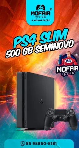 OFERTA** PS4 Slim 500GB c/ Jogo (NO MAN'S SKY) - Videogames - Meireles,  Fortaleza 1239012699