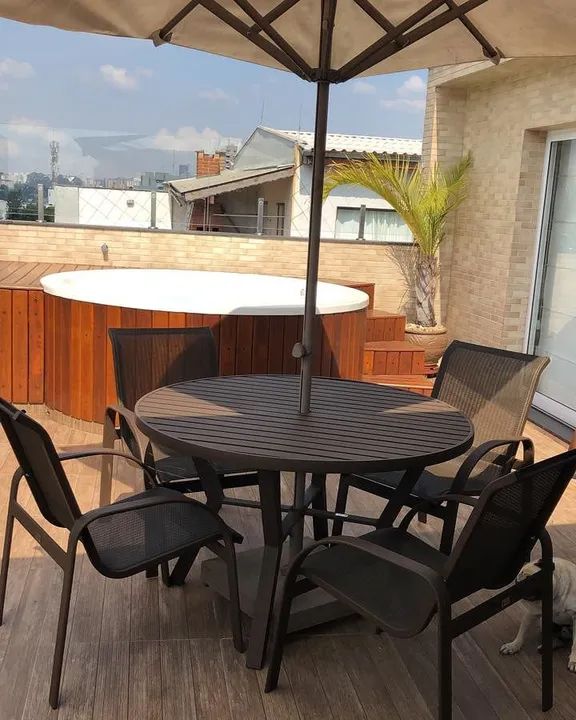 Jogo de Mesa de Jardim em alumínio toda linha  - Foto 2