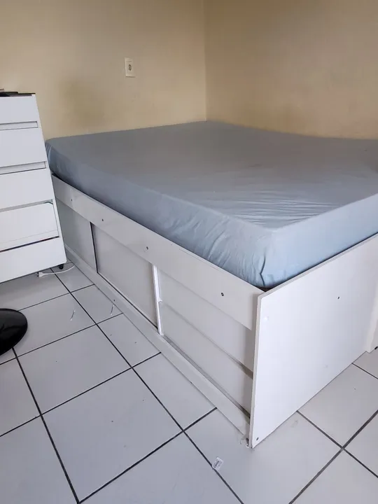 Cama Box de casal com gavetas