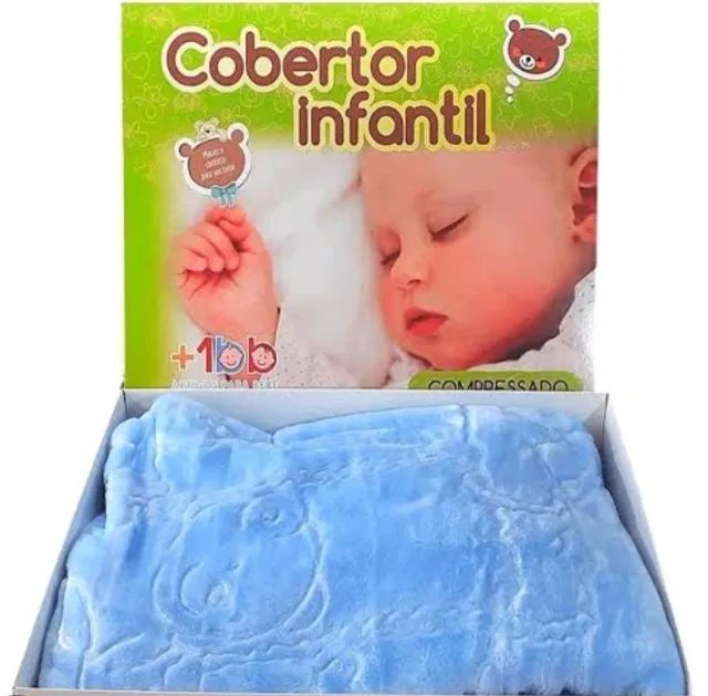 Cobertor Infantil Antialérgico Azul