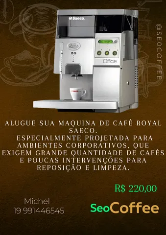 Cafeteira Expresso Saeco Xsmall 220V Seminova Máquina de Café Expresso