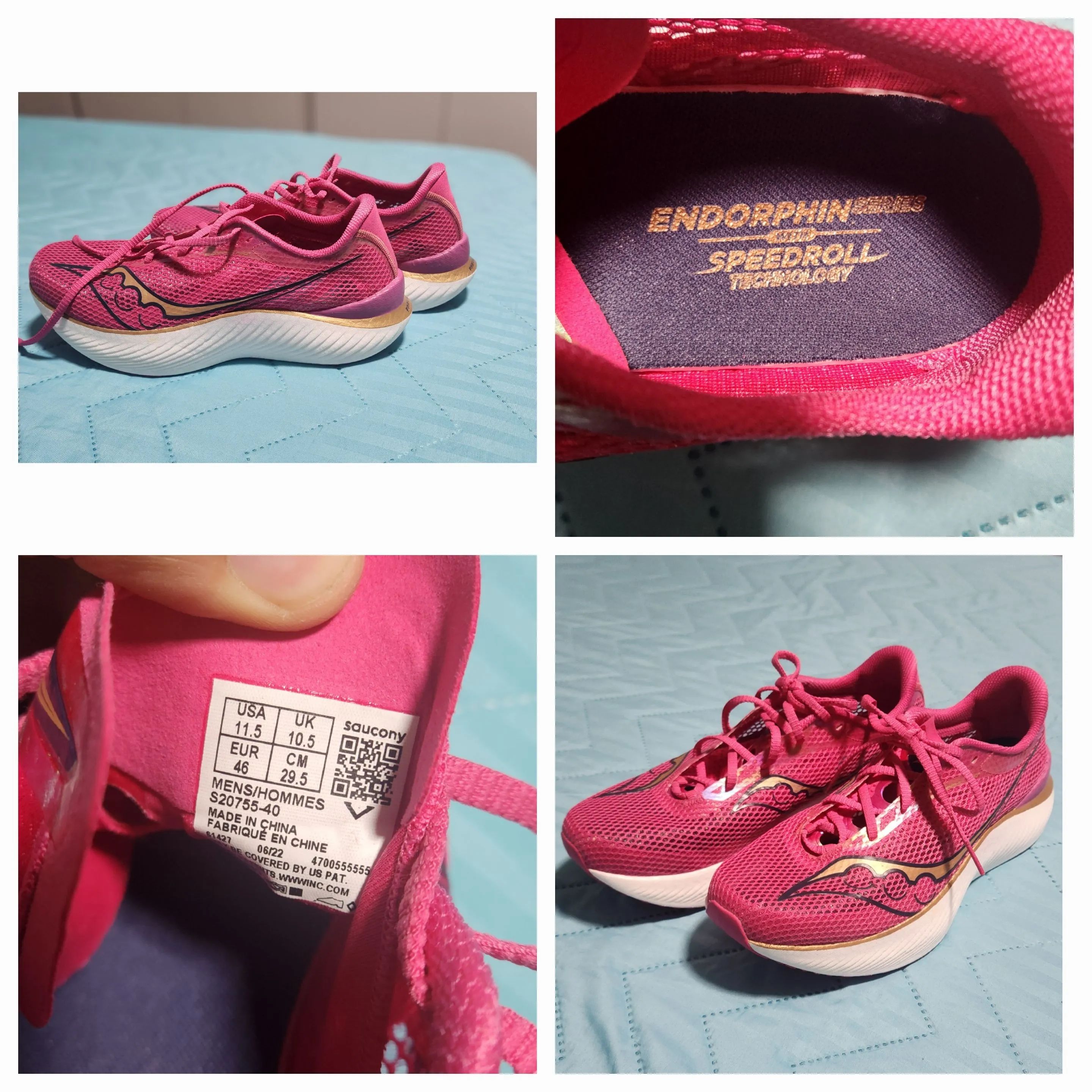 TÊNIS NOVO - Saucony Endorphin Pro 3 Tamanho US: 11.5 / BR: 43 Cor: Rosa Nunca utilizado. - Foto 5
