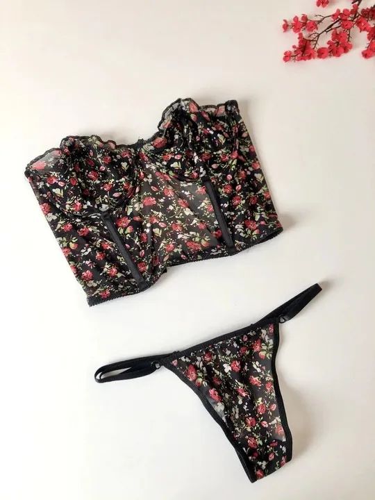 Conjunto de lingerie sutiã e calcinha moda íntima  - Foto 3