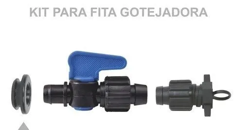 Registro Irrigacao Inicial Para Fita Gotejadora 25 Unid.