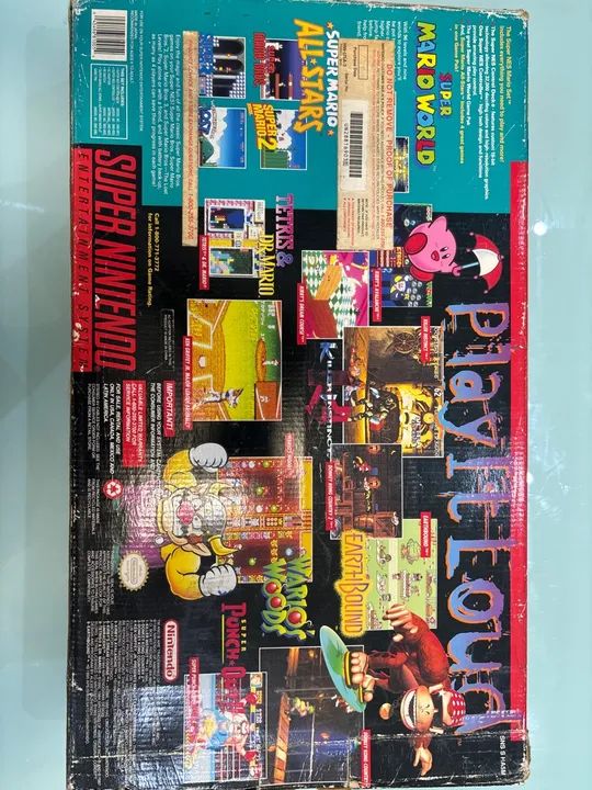 Super Nintendo -SNES na caixa e manual  - Foto 2