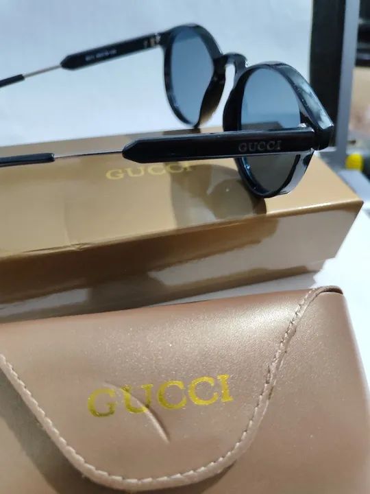 Óculos unissex Gucci com caixa original  - Foto 2