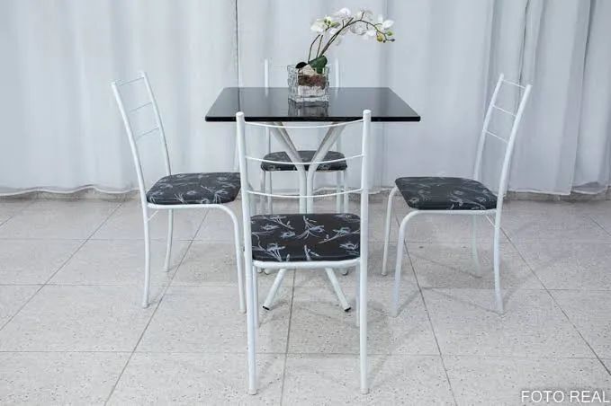 Mesa 4 cadeiras 75x75 granito - ENTREGA HOJE !!! 