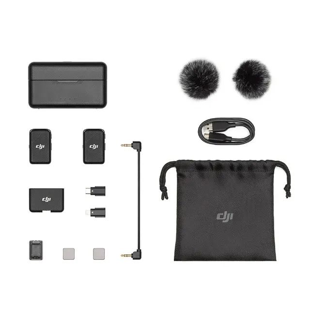 Microfone DJI Mic (2 Microfones, 1 Receptor e 1 Base de carregamento) Novo Lacrado - Foto 3