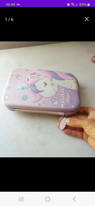 Estojo unicórnio 3 D - Foto 6