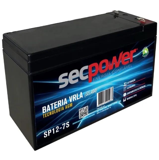 Bateria Selada 12V 7Ah SP12-7S SecPower 009167