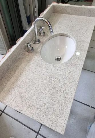 Pia banheiro pedra itaunas completa  - Foto 5