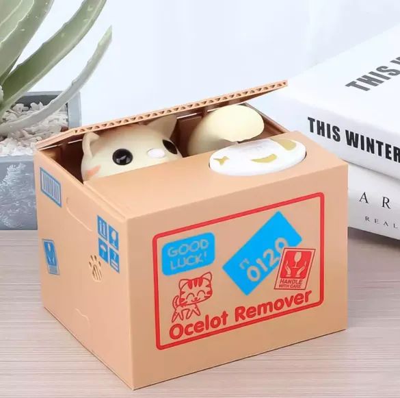 COFRE MINHAEIRO DE MOEDAS GATO PEGA MOEDAS OPAPRO Y0004056000 MTC-102 - Foto 4