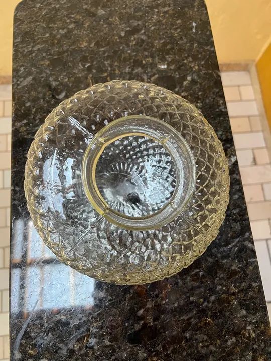 Globo de vidro bico jaca cristal para lâmpada  - Foto 2
