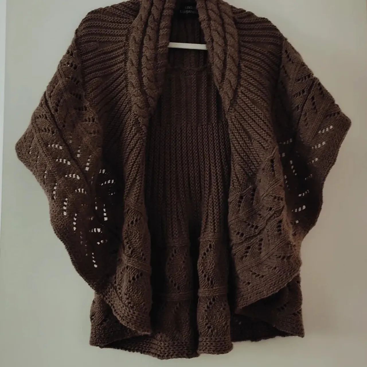 Sueter de tricot feminino aberto 