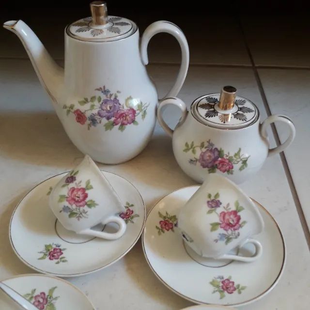 Conjunto de café porcelana Mauá  - Foto 2