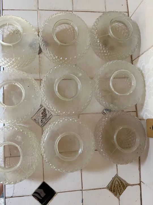 Globo de vidro bico jaca cristal para lâmpada  - Foto 5