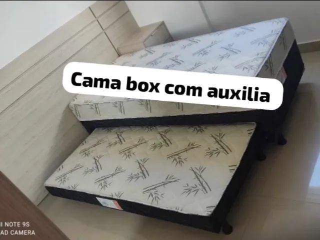 Cama box com auxilia (brinde)