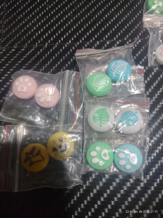 Grips Nintendo switch  proteção do analógico 