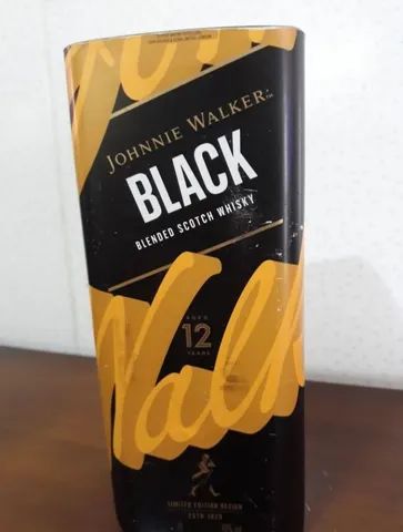 Copão Black feito da garrafa vidro adesivo original 