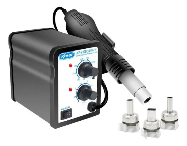 Estação de Retrabalho SMD Knup KP-ES503 - 720W, 220V, Soprador de Ar Quente