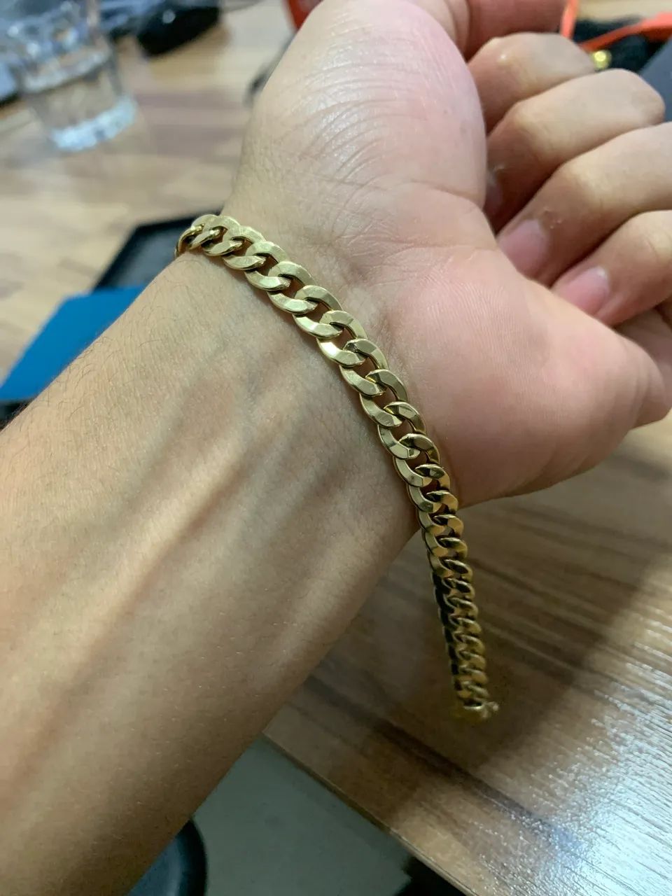 Pulseira de ouro 18k nova modelo grumet  - Foto 4