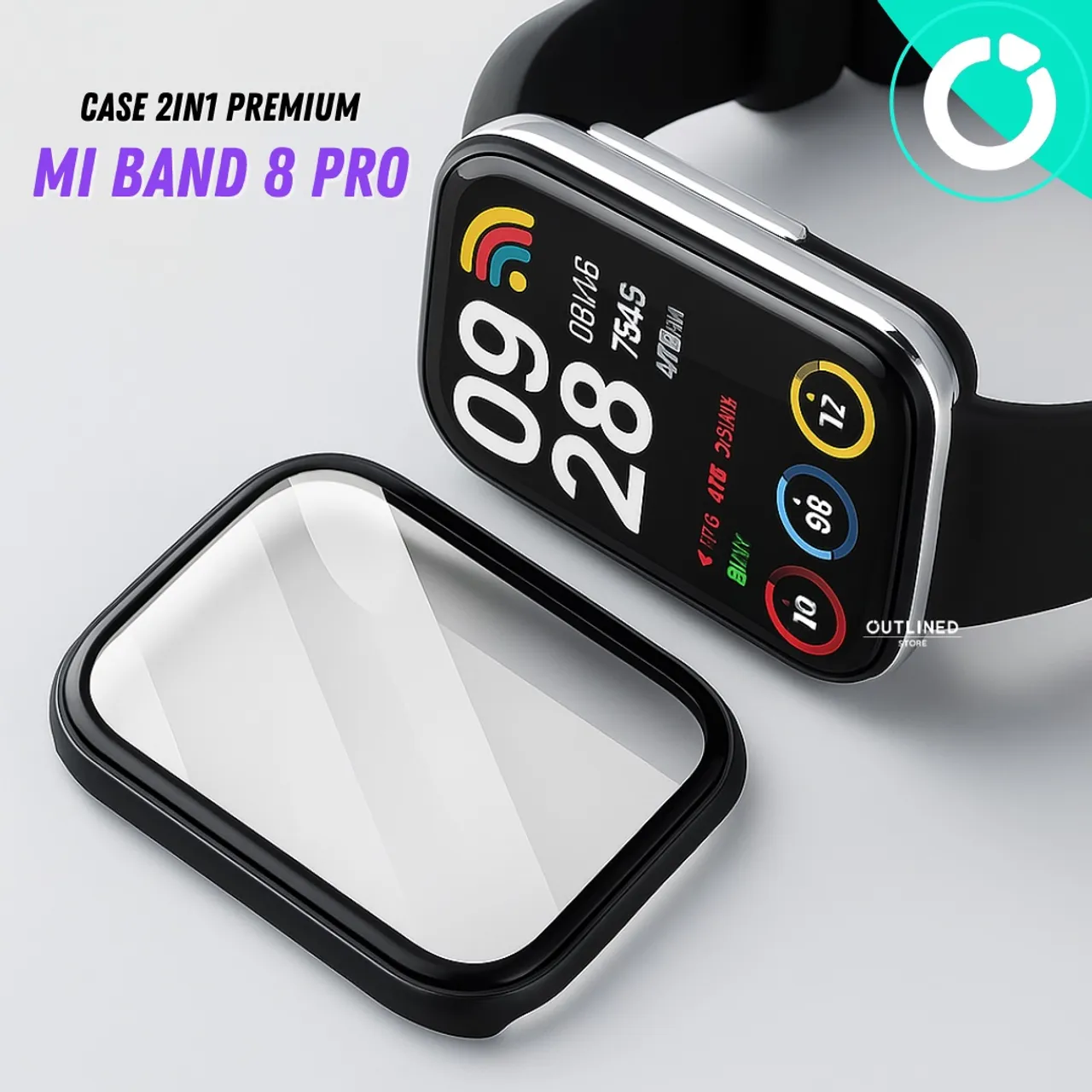 Case 2in1 Premium Xiaomi Mi BAND 8 PRO