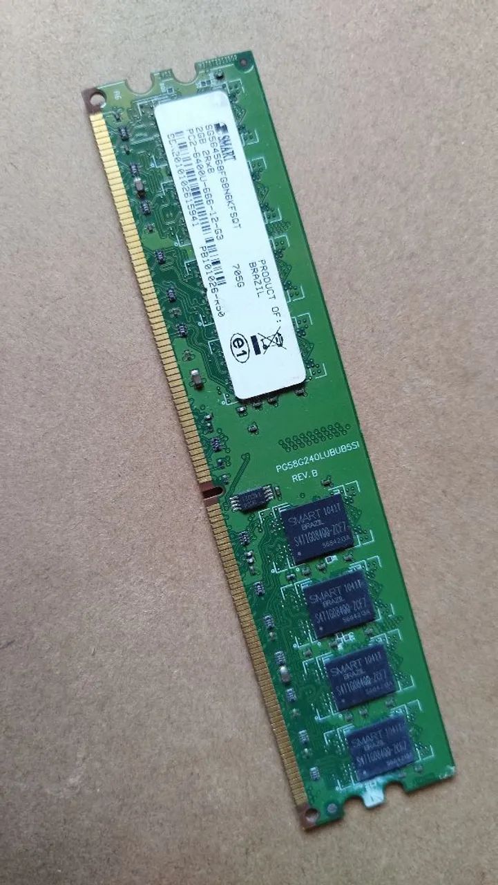 Memória RAM 2GB DDR2 PC2?6400U 800?MHz - para desktop