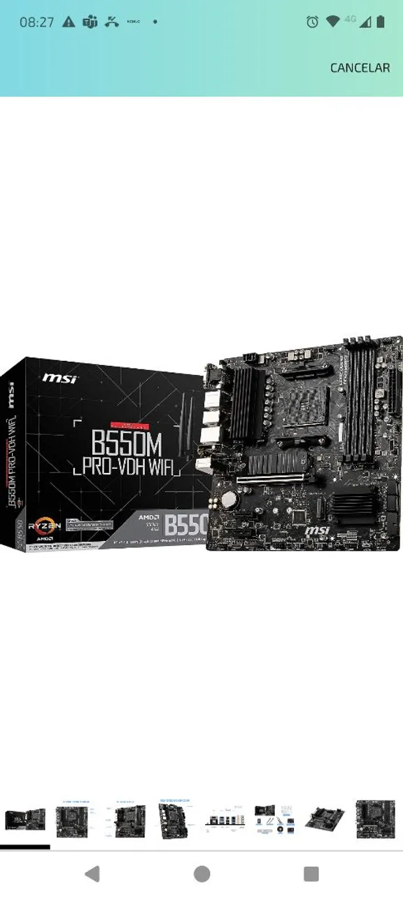 Placa Mãe MSI B550M Pro-VDH Wifi